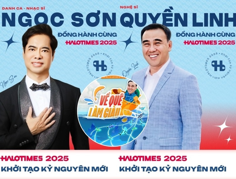 Danh ca Ngọc Sơn và NSƯT Quyền Linh sẽ cùng đồng hành trong chương trình truyền hình thực tế mang tên “Về quê làm giàu”.