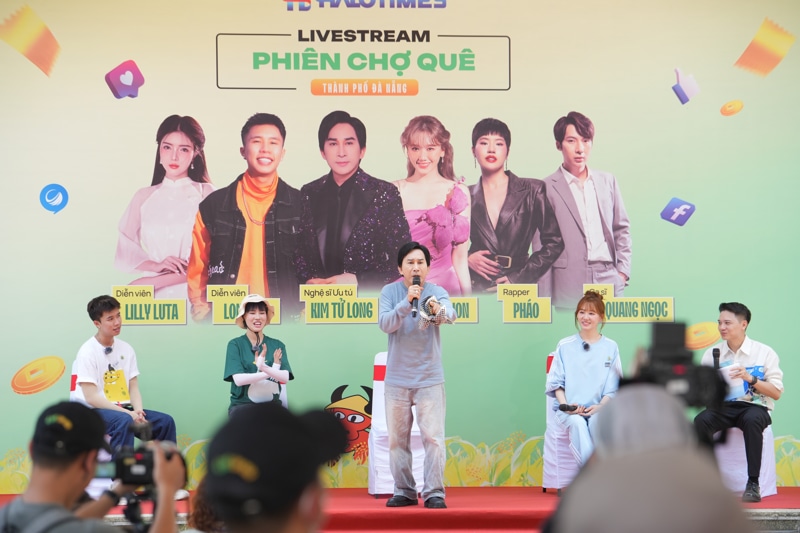 Livestream “Phiên chợ quê” đã diễn ra tại Thành Đoàn Đà Nẵng với sự tham gia của rất nhiều nghệ sĩ nổi tiếng
