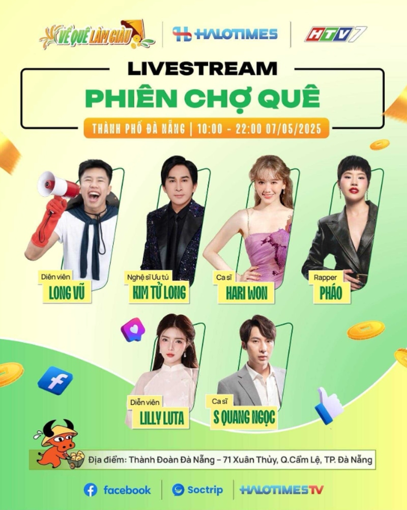 Livestream “Phiên chợ quê” giữa lòng TP. Đà Nẵng