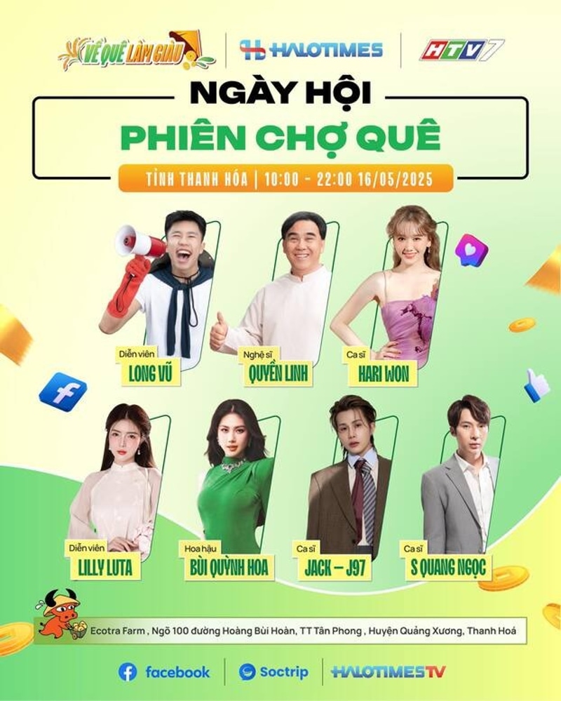 “Phiên chợ quê” nằm trong chuỗi sự kiện của “Về quê làm giàu”