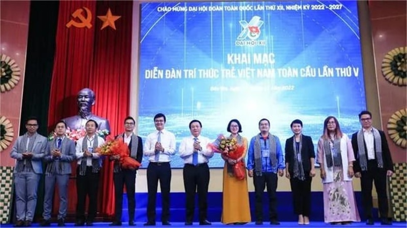 Các đại biểu tham gia Diễn đàn Trí thức trẻ Việt Nam toàn cầu lần thứ V